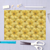 Gele Daisy Madeliefjes Bloem Geschenk Tissuepapier (Craft)