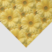 Gele Daisy Madeliefjes Bloemengeschenk Tissuepapie Tissuepapier (Detail)