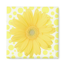 Gele Daisy-magneet