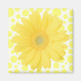 Gele Daisy-magneet Magneet