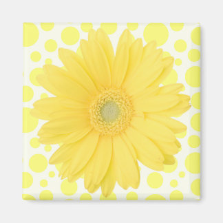 Gele Daisy-magneet Magneet