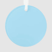 Gele Daisy Monogram Ornament (achterkant)