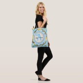 Gele Daisy-monogram Tote Bag (Op model)