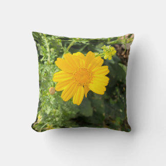 Gele Daisy Natuur Kussen Kunst