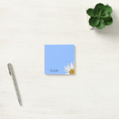 Gele Daisy Stylish Floral Blue Post-it® Notes (Kantoor)