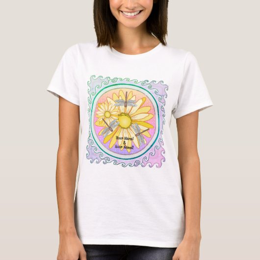 Gele Daisy t-shirt (Voorkant)