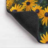 Gele daisy tuinbloemen. muismat (Hoek)