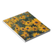 Gele daisy tuinbloemen. notitieblok (Schuin)