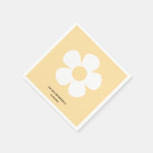 Gele Daisy Verjaardag servetten | Floral Party Tab (Hoek)