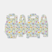 Gele Daisy Wildflower Bloemen Patroon Bedankdoosjes (Uitgevouwen)