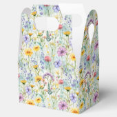 Gele Daisy Wildflower Bloemen Patroon Bedankdoosjes (Geopend)