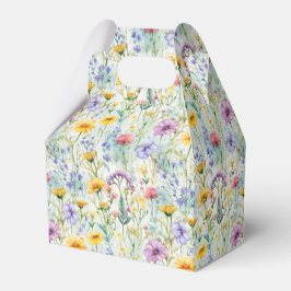 Gele Daisy Wildflower Bloemen Patroon Bedankdoosjes