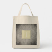 Gele Damask Monogram Canvas tas (Achterkant)