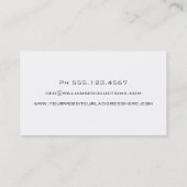 Gele Damask QR CODE Visitekaartjes (Achterkant)