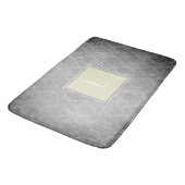 Gele  Damast Monogram Badmat (Gekanteld)