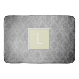 Gele  Damast Monogram Badmat