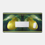 Gele dame Slipper Orchid Flower Personalized Bureaumat (Keyboard & Muis)