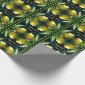 Gele dame Slipper Orchid Flower Personalized Cadeaupapier (Hoek)