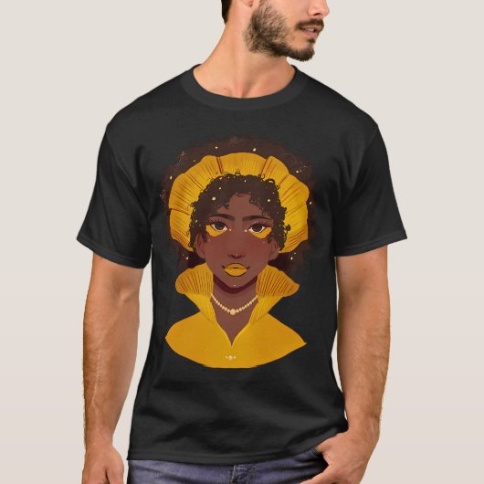 gele dame t-shirt (Voorkant)