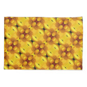 Gele damesbloem en middenpatroon kussensloop (Achterkant)