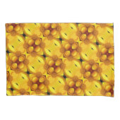 Gele damesbloem en middenpatroon kussensloop (Voorkant)