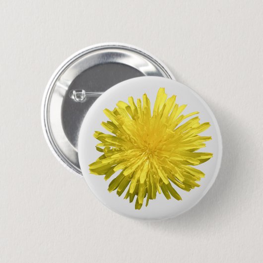 Gele Dandelion Button (Voorkant /achterkant)
