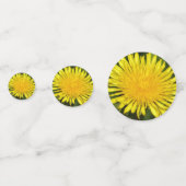 Gele dandelion confetti (Achterkanten)