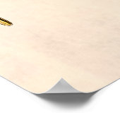 Gele Dandelion Gone 1800 naar zaadflora Poster (Hoek)