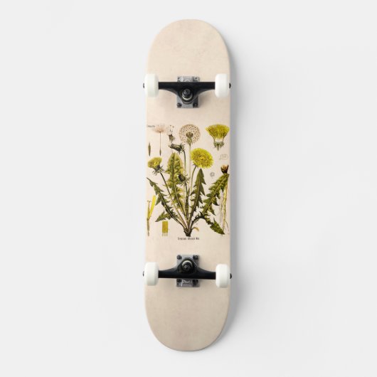  Gele Dandelion Gone 1800 naar zaadflora Skateboard (Voorkant)
