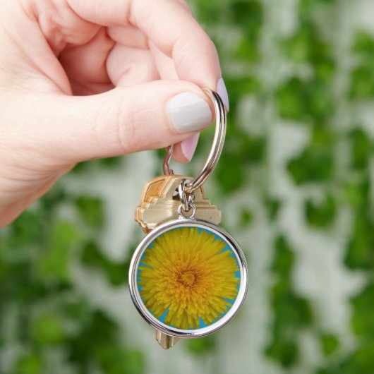 Gele Dandelion. Sleutelhanger (Hand)