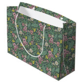 gele dandelions Roze bijen Groot Cadeauzakje (Achterkant Gekanteld)