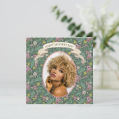  gele dandelions Roze bijen Kaart (Staand voorkant)