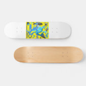 Gele dans skateboard dek (Horizontaal)