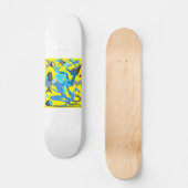 Gele dans skateboard dek (Voorkant)
