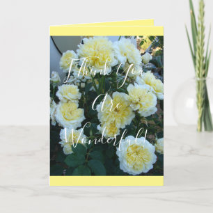 Gele David Austin Rozen Rozentuin bloemen Kaart