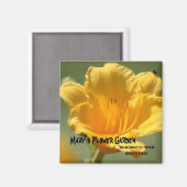 Gele Daylilie Magneet (Voorkant / Achterkant)