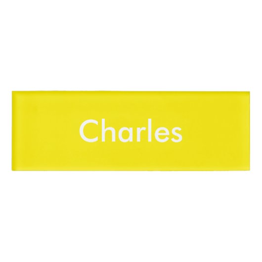 Gele deaffodil persoonlijke Sjabloon Naambadge (Voorkant)