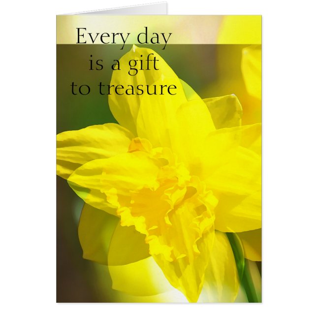 Gele deaffodils Abstract (Voorkant)