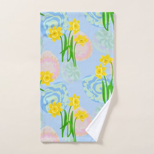 Gele deaffodils bad handdoek (Handdoek)