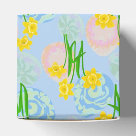 Gele deaffodils bedankdoosjes (Bovenkant)