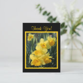 Gele deaffodils briefkaart (Staand voorkant)