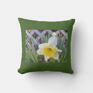 Gele deaffodils buitenkussen