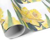 Gele deaffodils cadeaupapier (Rol Hoek)