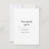 Gele deaffodils Cowboy Boots Westerne bruiloft RSV RSVP Kaartje (Achterkant)