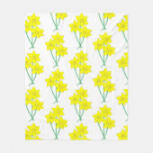 Gele deaffodils Spring Flowers Bunch Floral Fleece Deken (Voorkant)