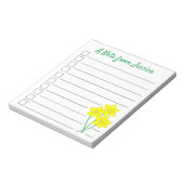 Gele deaffodils Spring Flowers Bunch Floral Notitieblok (Linkerzijde)