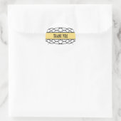 Gele Deco Vourish Dank jullie Stickers (Tas)