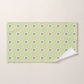 Gele decoratieve geometrische gemusterde  bad handdoek (Handdoek)