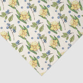 Gele deegels en blauwe bessen tissuepapier (Detail)