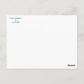 'Gele deffodil' Briefkaart (Achterkant)